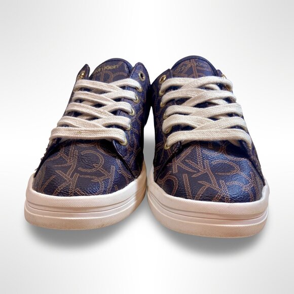 Calvin Klein Womens Size 9 Brown Michaela 2 Sneakers - Picture 2 of 8